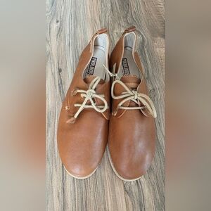 Brown Leather Women's Shoes Pikolino